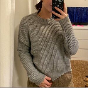 Gray Knit Sweater*